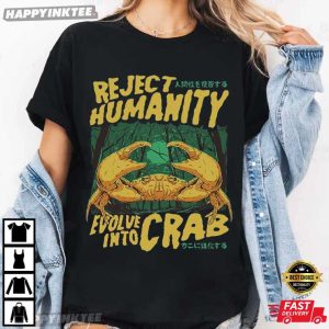 Reject Humanity Horror Crab Funny Meme T Shirt (2)