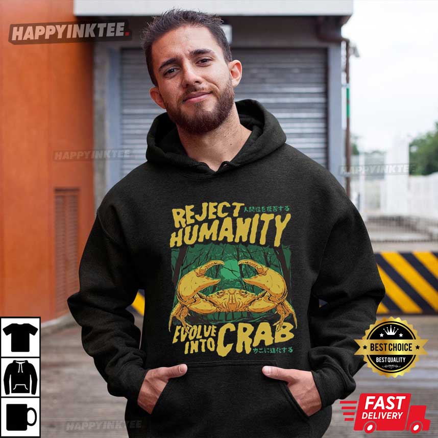 Reject Humanity Horror Crab Funny Meme T-Shirt Reject Humanity Horror Crab Funny Meme T-Shirt