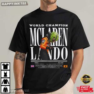 World Champion Lando Norris McLaren 2025 F1 Merch T Shirt (1)