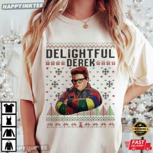 Delightful Derek Christmas Funny Meme Winter Holiday T Shirt (2)