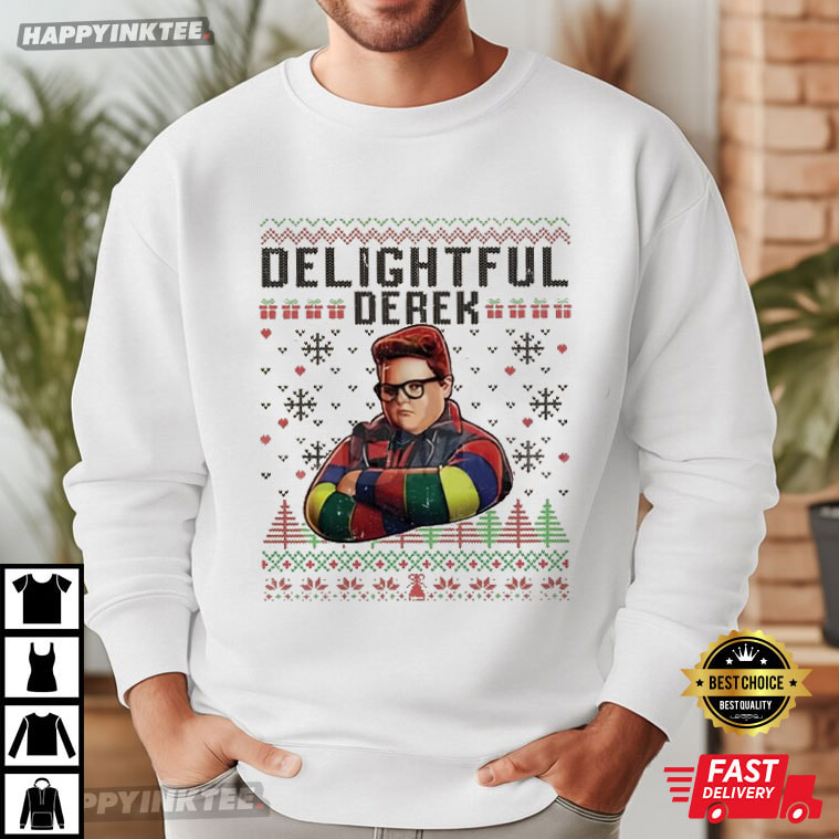 Delightful Derek Christmas Funny Meme Winter Holiday T-Shirt Delightful Derek Christmas Funny Meme Winter Holiday T-Shirt