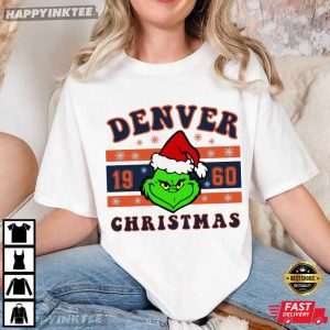 Denver Broncos Grinch Christmas Football Game Day Holiday Gift T Shirt (2)