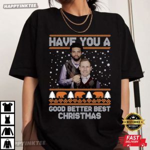 Ben Johnson Caleb Williams Good Better Best Christmas Chicago Football T Shirt (1)