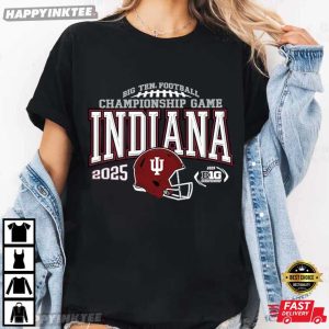 Indiana Hoosiers Big Ten Championship 2025 Football T Shirt (1)