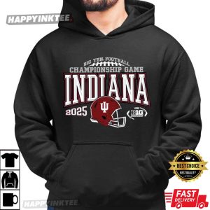 Indiana Hoosiers Big Ten Championship 2025 Football T Shirt (2)