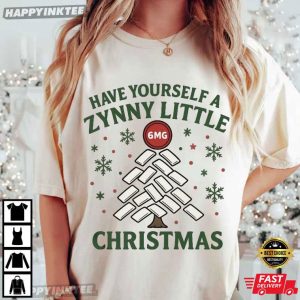 Zynny Holiday Nicotine Pouch Christmas 6mg Pouch Lover T Shirt (2)