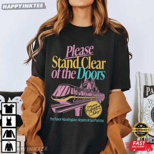 Please Stand Clear Of The Doors Retro Disney Monorail T Shirt (4)