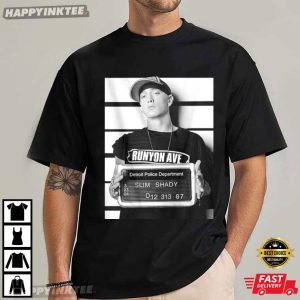 Slim Shady Mugshot Hip Hop Gangster Rap T-Shirt