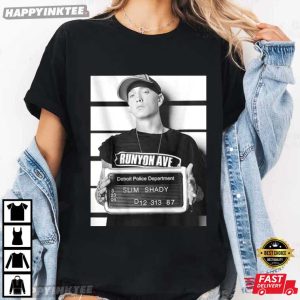 Slim Shady Mugshot Hip Hop Gangster Rap T Shirt (2)