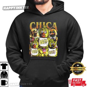 Chica Let's Eat Five Nights At Freddy's Horror Game Vintage T Shirt (4)