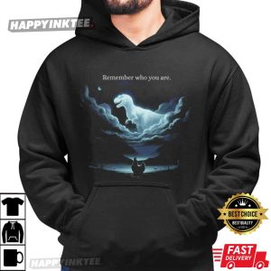 Remember Who You Are Chicken Dinosaur Evolution Joke Meme T Shirt (4)