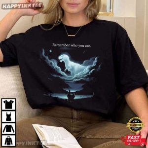 Remember Who You Are Chicken Dinosaur Evolution Joke Meme T Shirt (2)
