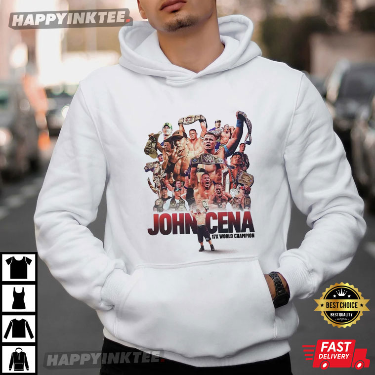 John Cena WrestleMania 17th Championship T-Shirt John Cena WrestleMania 17th Championship T-Shirt