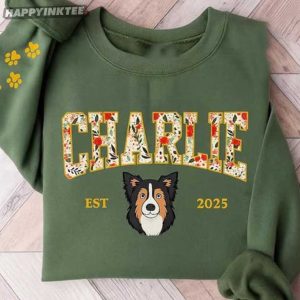 Custom Dog Portrait Personalized Pet Lovers Gift T Shirt (1)