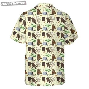 Drunk Raccoon Trash Panda Humor Hawaiian Shirt (3)