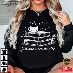Just One More Chapter Retro Book Lover Gift T Shirt (4)