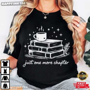 Just One More Chapter Retro Book Lover Gift T Shirt (1)