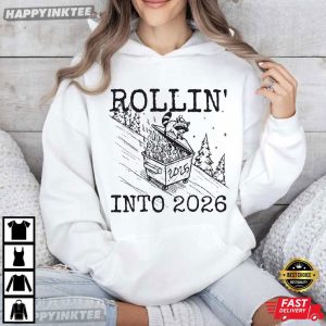 Raccoon Feral 2026 Snarky New Year's Eve Funny T Shirt (3)