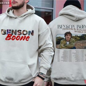 Benson Boone Fireworks And Rollerblades World Tour Music T Shirt (2)