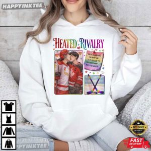 Heated Rivalry Couple Hollander Rozanov Hockey Romance Movie T Shirt (4)