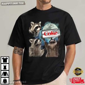 Three Raccoons Diet Coke Vintage Funny Meme T-Shirt