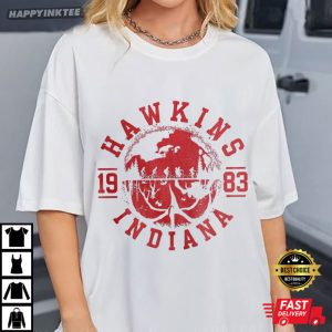 Hawkins Indiana 1983 Upside Down Stranger Things Movie Lover T Shirt (1)