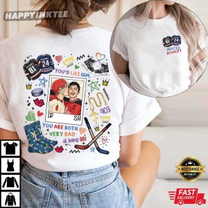 Heated Rivalry Couple Polaroid Ilya Rozanov Shane Hollander T Shirt (3)