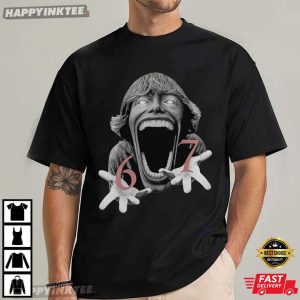 Six Seven Horror Head 67 Meme Brainrot T Shirt (3)