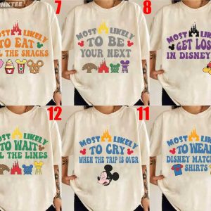 Most Likely To Disney Trip Mickey and Friends Custom Design T Shirt (3)
