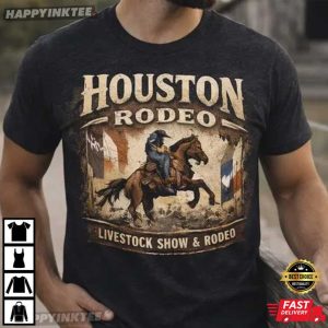 Houston Rodeo Livestock Show Rodeo Texas Western Cowboy T Shirt (1)
