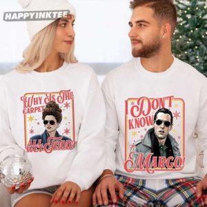 I Don't Know Margo And Why Is the Carpet All Wet Todd Christmas Couples Shirts (3)