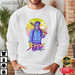 Steve Harrington Stranger Things TV Show Nerdy Geeky T Shirt (4)