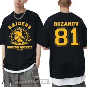 Ilya Rozanov 81 Raiders Boston Hockey Fan Heated Rivalry T Shirt (3)