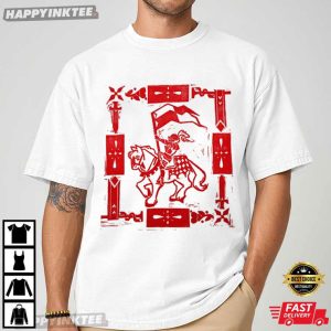 Blockprint Knights Medieval Joust Middle Ages Fantasy T Shirt (4)