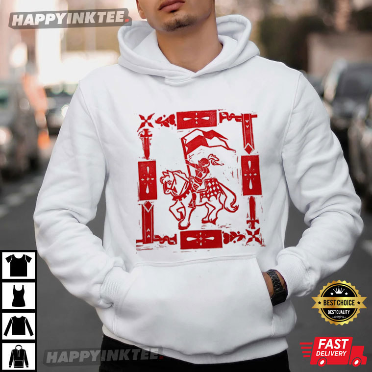 Blockprint Knights Medieval Joust Middle Ages Fantasy T-Shirt Blockprint Knights Medieval Joust Middle Ages Fantasy T-Shirt