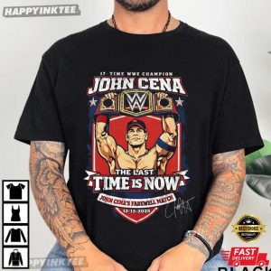 John Cena Farewell Match The Last Time Is Now Championship Wrestling T Shirt (1)