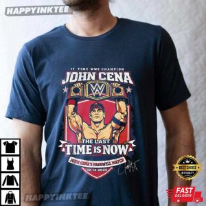 John Cena Farewell Match The Last Time Is Now Championship Wrestling T Shirt (2)
