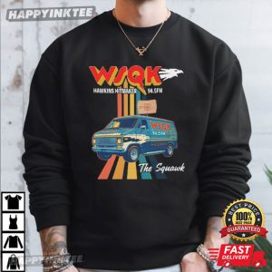 Stranger Things WSQK The Squawk 94.5 FM T Shirt (4)