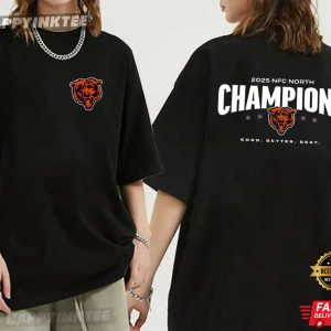 NFC North Champions Chicago Bears Football T Shirt (2)