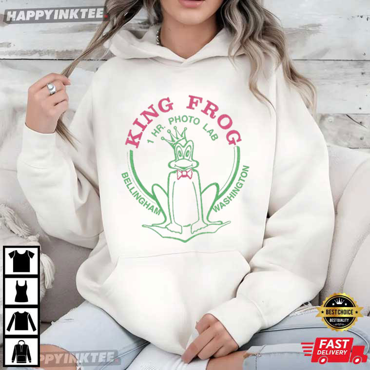 King Frog 1 Hour Photo Lab Bellingham Washington T-Shirt King Frog 1 Hour Photo Lab Bellingham Washington T-Shirt