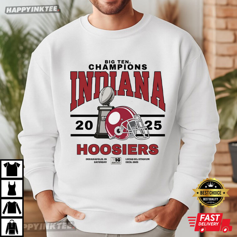 Indiana Hoosiers Big Ten Champions IU College Football Gift T-Shirt Indiana Hoosiers Big Ten Champions IU College Football Gift T-Shirt