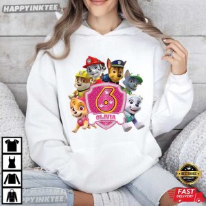 PAW Patrol Custom Name And Number Birthday Matching Family T Shirt (4)