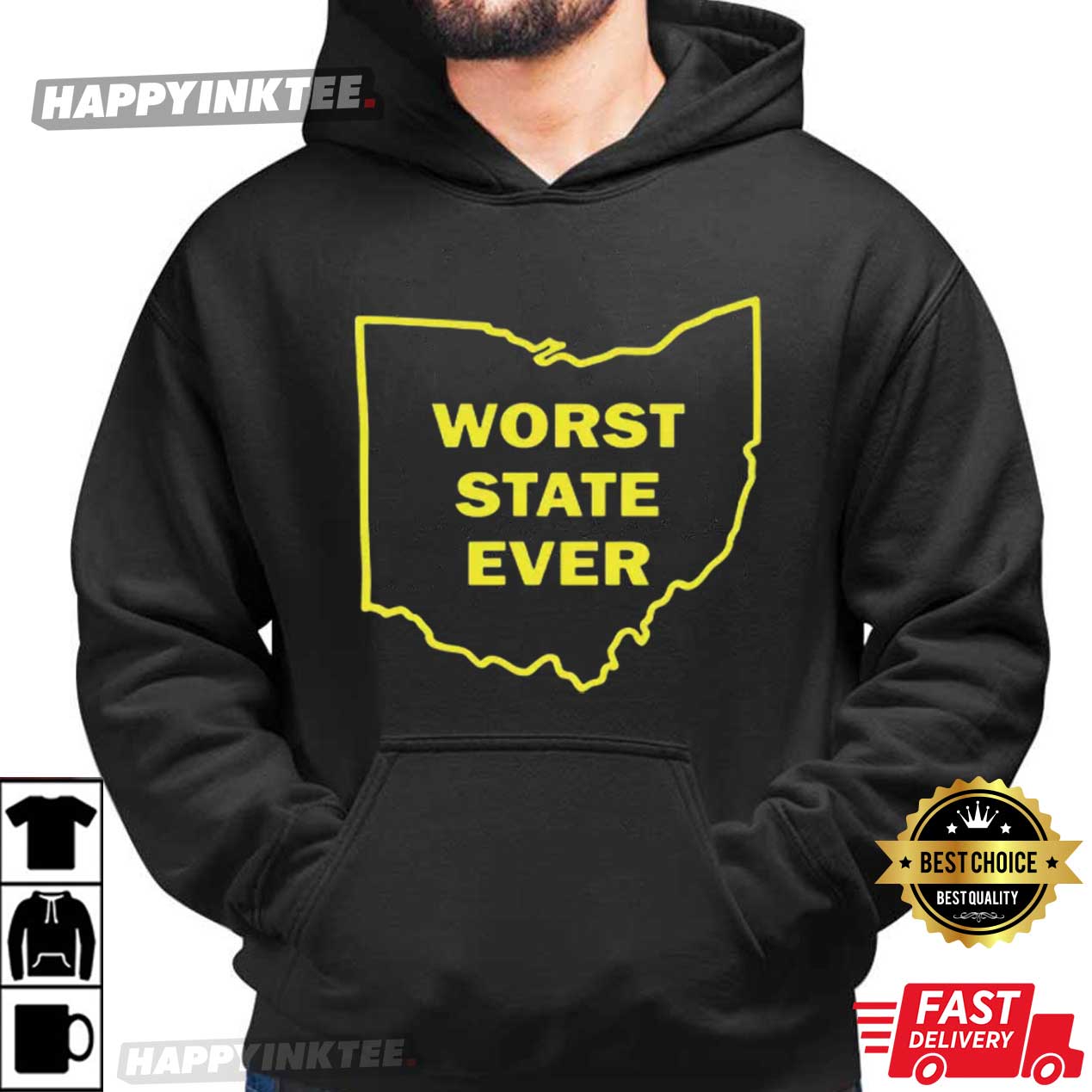 Ohio Sucks Worst State Ever Sports T-Shirt Ohio Sucks Worst State Ever Sports T-Shirt