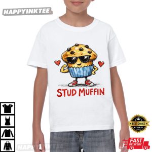 Boys Stud Muffin Chocolate Chip Valentine’s Day T-Shirt