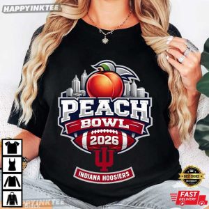 Indiana Hoosiers Peach Bowl Game 2026 Football T Shirt (2)