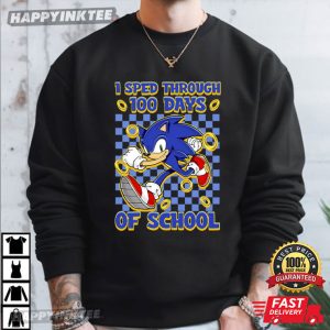 Sonic I Sped Through 100 Days Of School T Shirt (4)