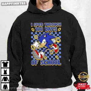 Sonic I Sped Through 100 Days Of School T Shirt (3)