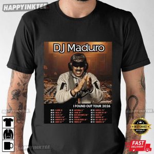 DJ Maduro I Found Out Tour 2026 Venezuela T Shirt (2)