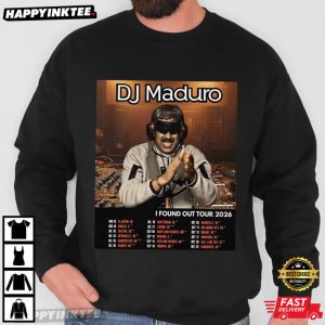 DJ Maduro I Found Out Tour 2026 Venezuela T Shirt (3)
