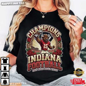 Champions Indiana Football 2026 Rose Bowl Game Hoosiers T Shirt (3)